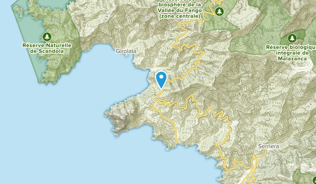 Osani, Corsica Map