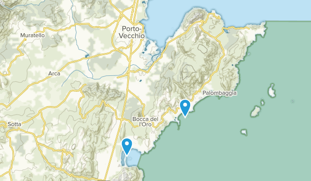 Porto-Vecchio, Corsica Map