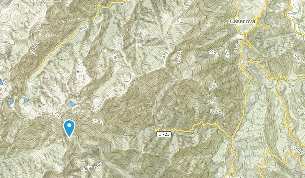 Venaco, Corsica Map