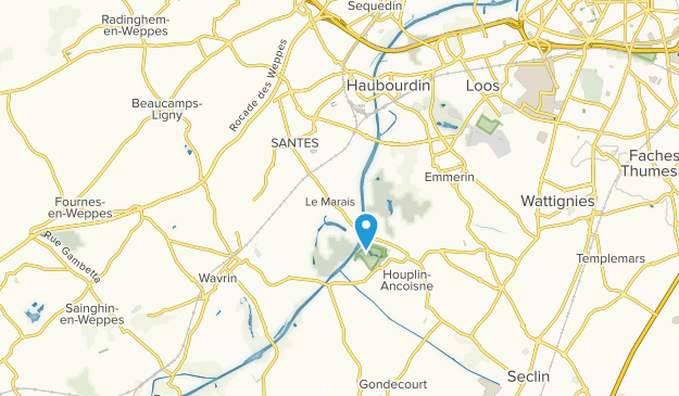 Santes, Hauts-de-France Map