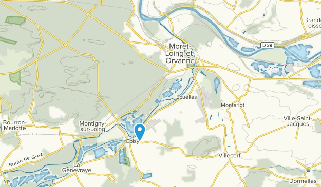 Moret Loing et Orvanne, Île-de-France Map