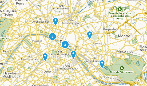 Paris, Île-de-France Map