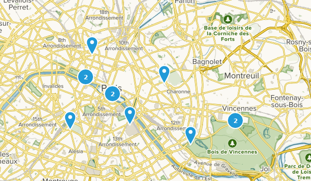 Paris, Île-de-France Map