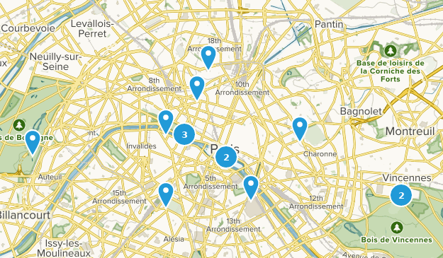 Paris, Île-de-France Map