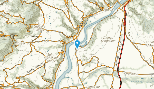 Les Roches-de-Condrieu, Isère Map