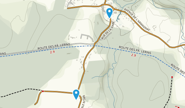 Bougue, Landes Map