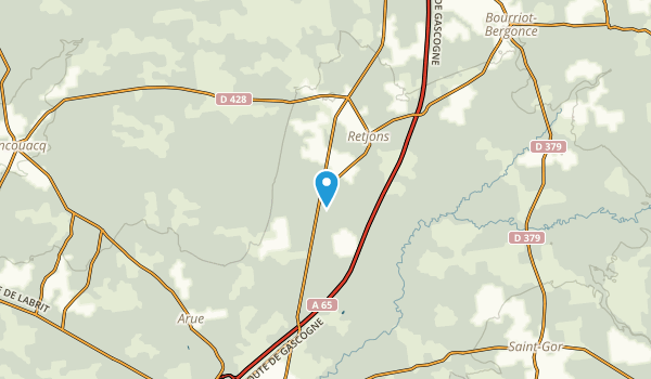 Retjons, Landes Map