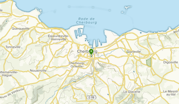Cherbourg-en-Cotentin, Normandy Map