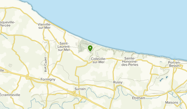 Colleville-sur-Mer, Normandy Map