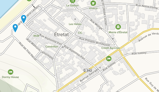 Etretat, Normandy Map