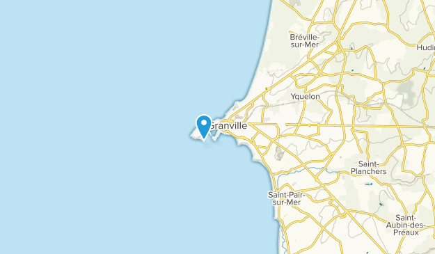 Granville, Normandy Map