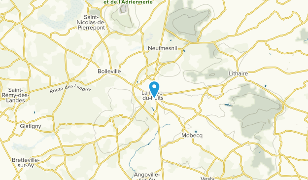 La Haye, Normandy Map