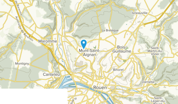 Mont-Saint-Aignan, Normandy Map