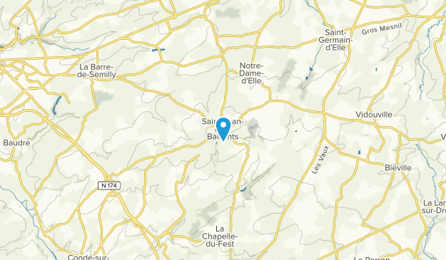 Saint-Jean-d'Elle, Normandy Map