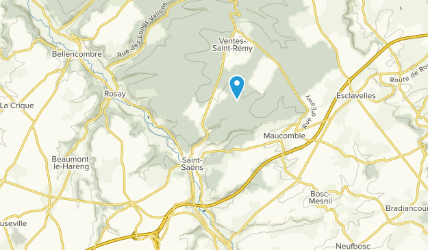 Saint-Saëns, Normandy Map