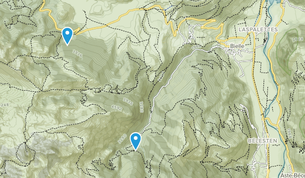 Bielle, Nouvelle-Aquitaine Map