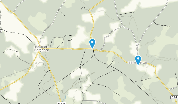 Bourriot-Bergonce, Nouvelle-Aquitaine Map