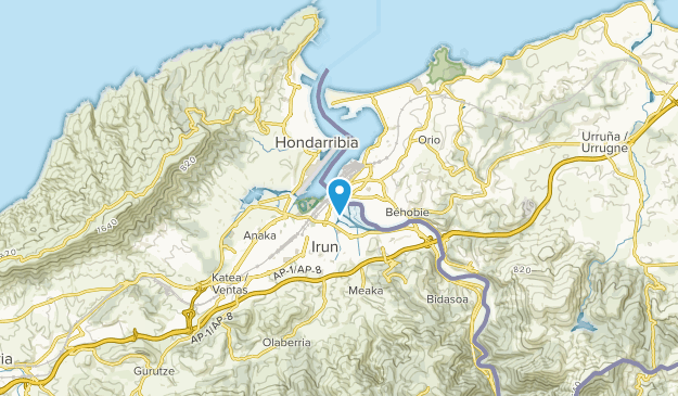 Hendaye, Nouvelle-Aquitaine Map