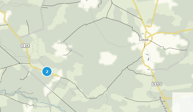 Losse, Nouvelle-Aquitaine Map