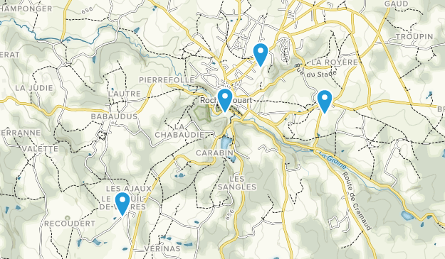 Rochechouart, Nouvelle-Aquitaine Map