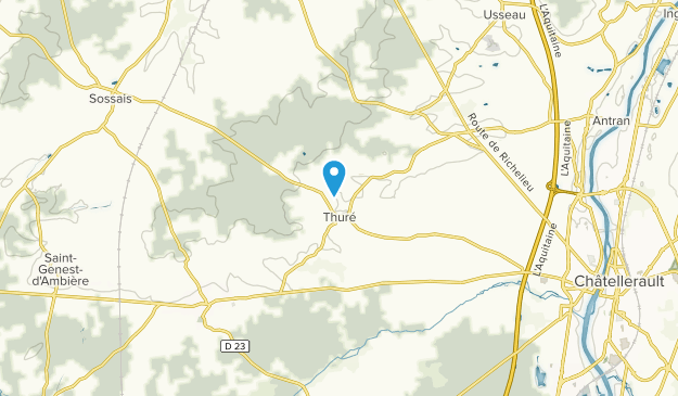 Thuré, Nouvelle-Aquitaine Map