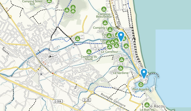 Argelès-sur-Mer, Occitanie Map