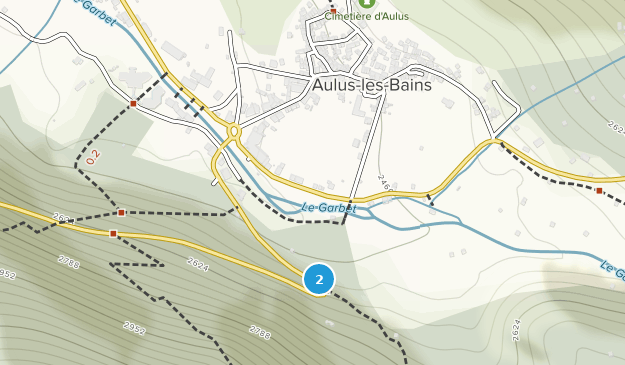Aulus-Les-Bains, Occitanie Map