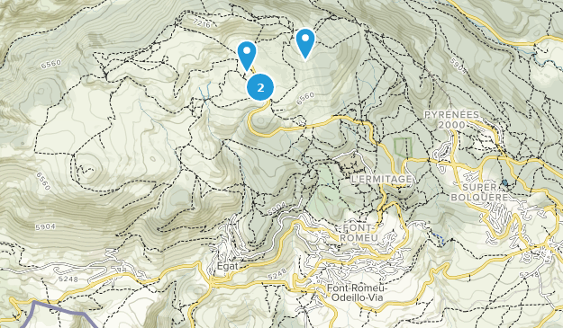 Font-Romeu-Odeillo-Via, Occitanie Map