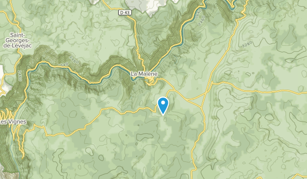 La Malène, Occitanie Map