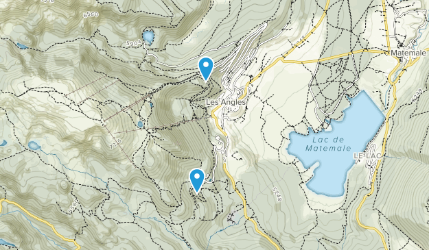 Les Angles, Occitanie Map