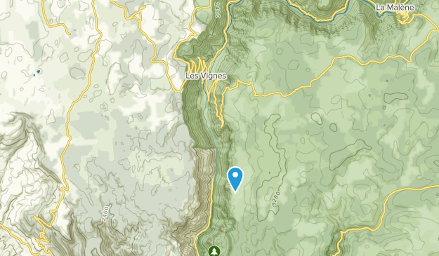 Les Vignes, Occitanie Map