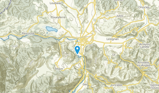 Lourdes, Occitanie Map
