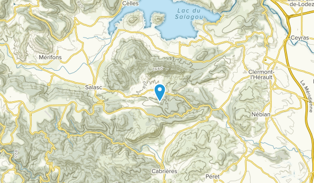 Mourèze, Occitanie Map