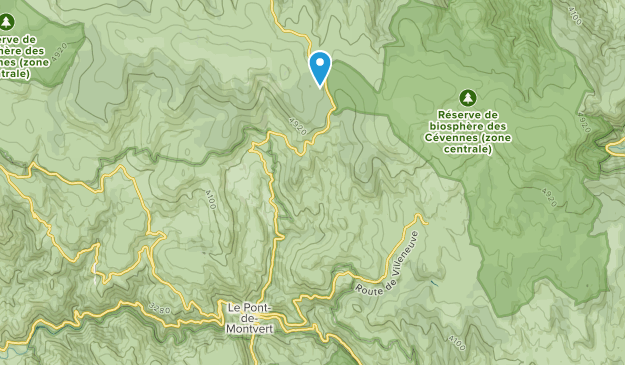 Pont de Montvert - Sud Mont Lozère, Occitanie Map