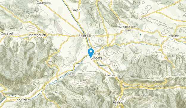Saint-Girons, Occitanie Map