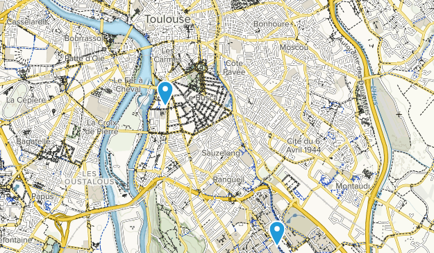 Toulouse, Occitanie Map