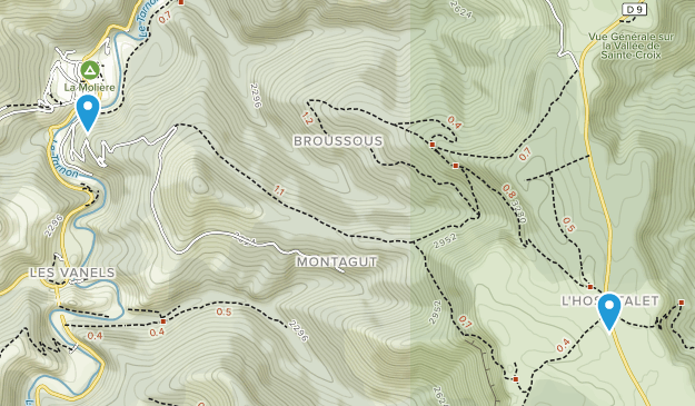 Vebron, Occitanie Map