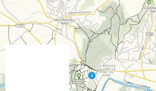Vers-Pont-du-Gard, Occitanie Map