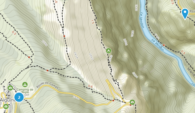 Aiguines, Provence-Alpes-Côte d'Azur Map