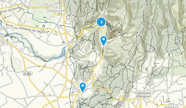 Fontaine-De-Vaucluse, Provence-Alpes-Côte d'Azur Map