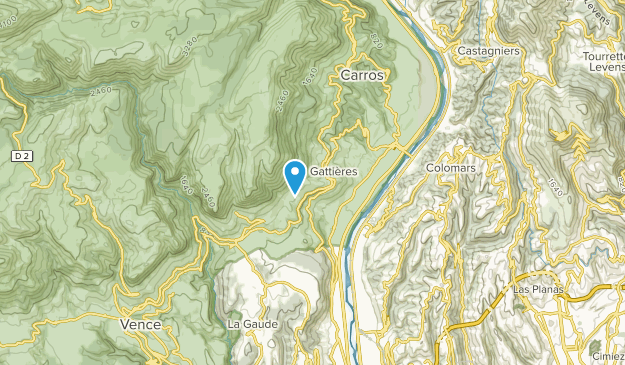 Gattières, Provence-Alpes-Côte d'Azur Map