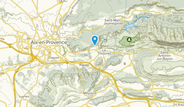 Le Tholonet, Provence-Alpes-Côte d'Azur Map