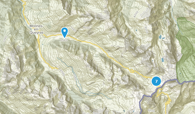 Molines-en-Queyras, Provence-Alpes-Côte d'Azur Map