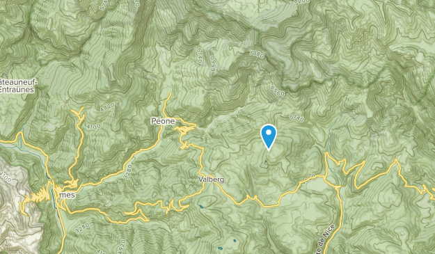 Péone, Provence-Alpes-Côte d'Azur Map