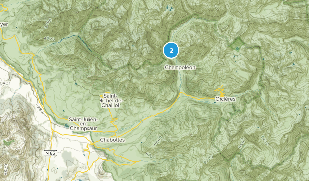 Saint-Léger-les-Mélèzes, Provence-Alpes-Côte d'Azur Map