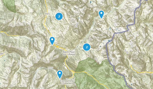 Saint-Paul-sur-Ubaye, Provence-Alpes-Côte d'Azur Map