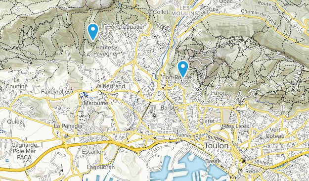 Toulon, Provence-Alpes-Côte d'Azur Map