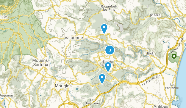Valbonne, Provence-Alpes-Côte d'Azur Map