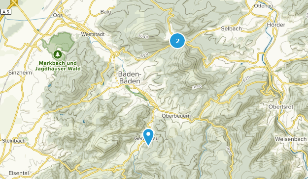 Baden-Baden, Bade-Wurtemberg Map