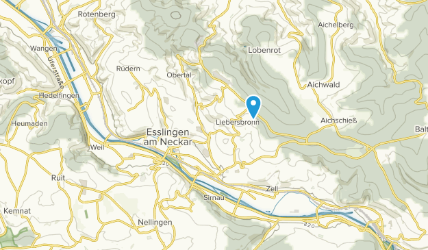 Esslingen am Neckar, Bade-Wurtemberg Map